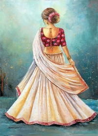 Sabeen Rashid, 20 x 30 Inches, Acrylic on Canvas, Figurative Painting, AC-SBRS-025 Sabeen Rashid, 20 x 30 Inches, Acrylic on Canvas, Figurative Painting, AC-SBRS-025